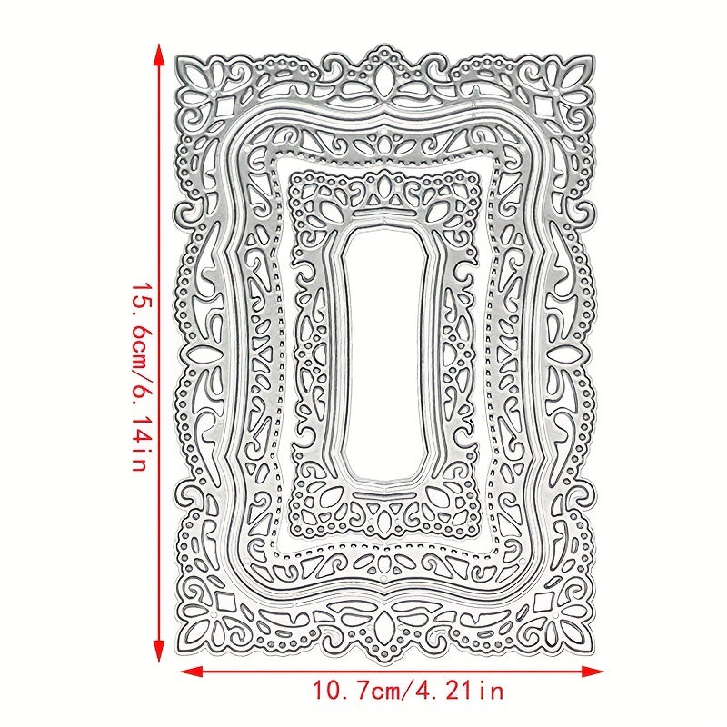 Rectangular Metal Cutting Dies Embossing Stencils for Card Making