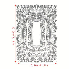 Rectangular Metal Cutting Dies Embossing Stencils for Card Making