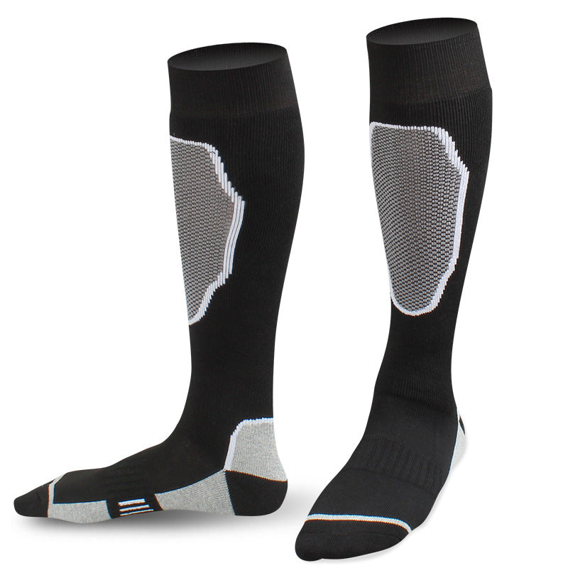 Men's Heated Crew Boot Socks Winter Thermal Ski Socks for Cold Weather
