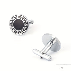 Retro Romantic Square Cufflinks for Men