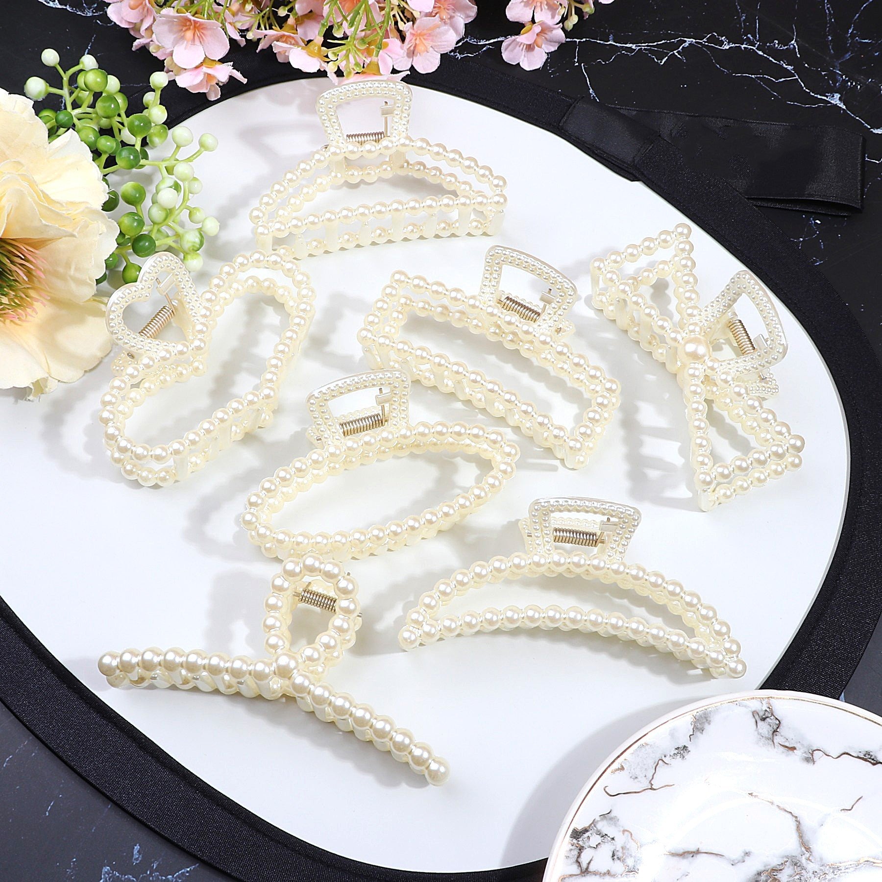 Large Pearl Hair Claw Clips Hair Clips Hair Accessories