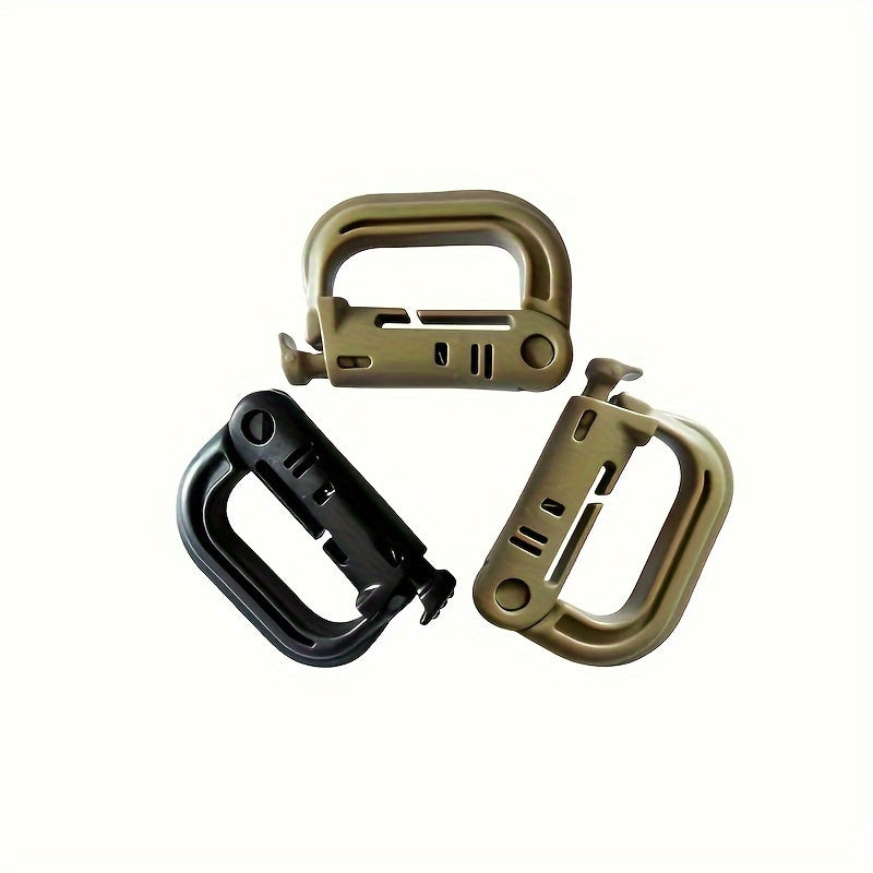 4pcs Outdoor Hanging Buckle Plastic D shaped Buckle for Backpack
