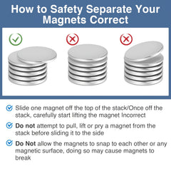 20pcs Neodymium Magnets Small Round Heavy Duty Refrigerator Magnets