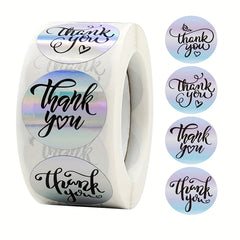 500 Thank You Stickers Sealing Labels Laser Scrapbooking Sticker