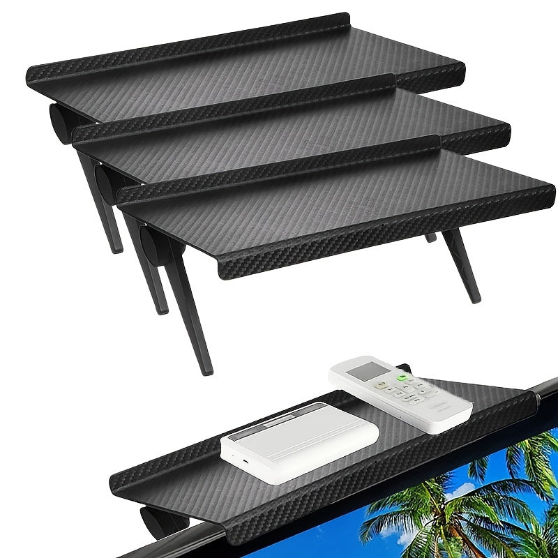 Adjustable TV Screen Top Shelf Monitor Storage Rack