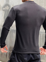 Men's Compression Long Sleeve T-shirt for Fitness Training