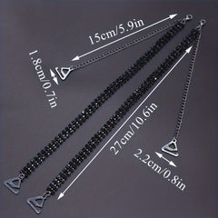 Rhinestone Bra Shoulder Straps Invisible Adjustable Underwear Straps