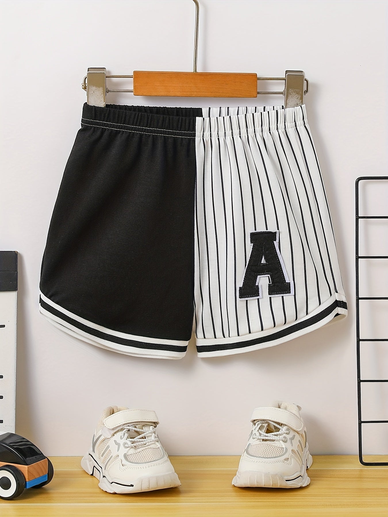 Boys Striped Shorts Elastic Waist Casual Summer Wear