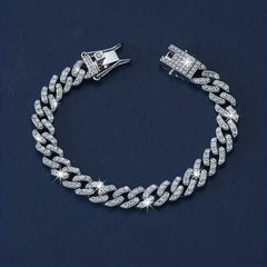 Glitter Rhinestone Cuban Chain Bracelet Women's Jewelry Gift