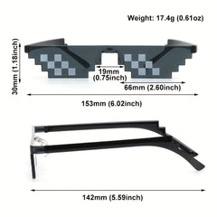Mosaic Sunglasses Irregular Square Frame Sun Glasses For Women