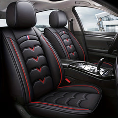 5 Universal PU Leather Car Seat Covers Fully Covering Protect