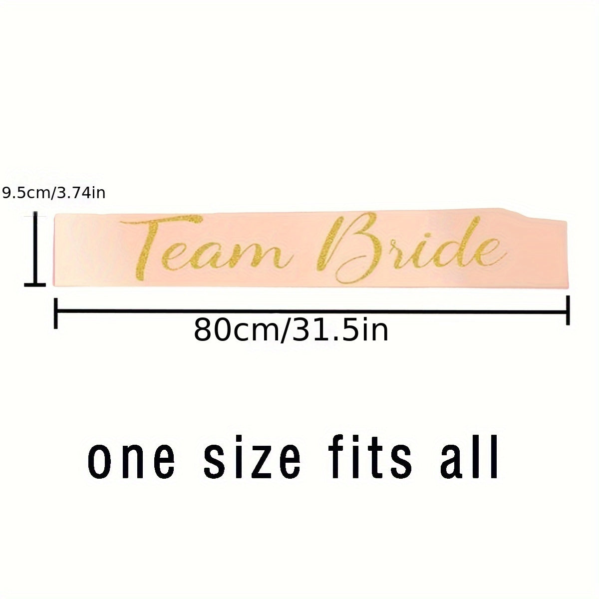 15pcs Bachelorette Party Sash Set Rose Golden - Bride Bridesmaids