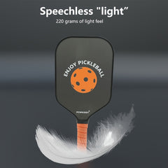 T300 Carbon Fiber Pickleball Racket 220g Frosted Cloth Pattern Paddle
