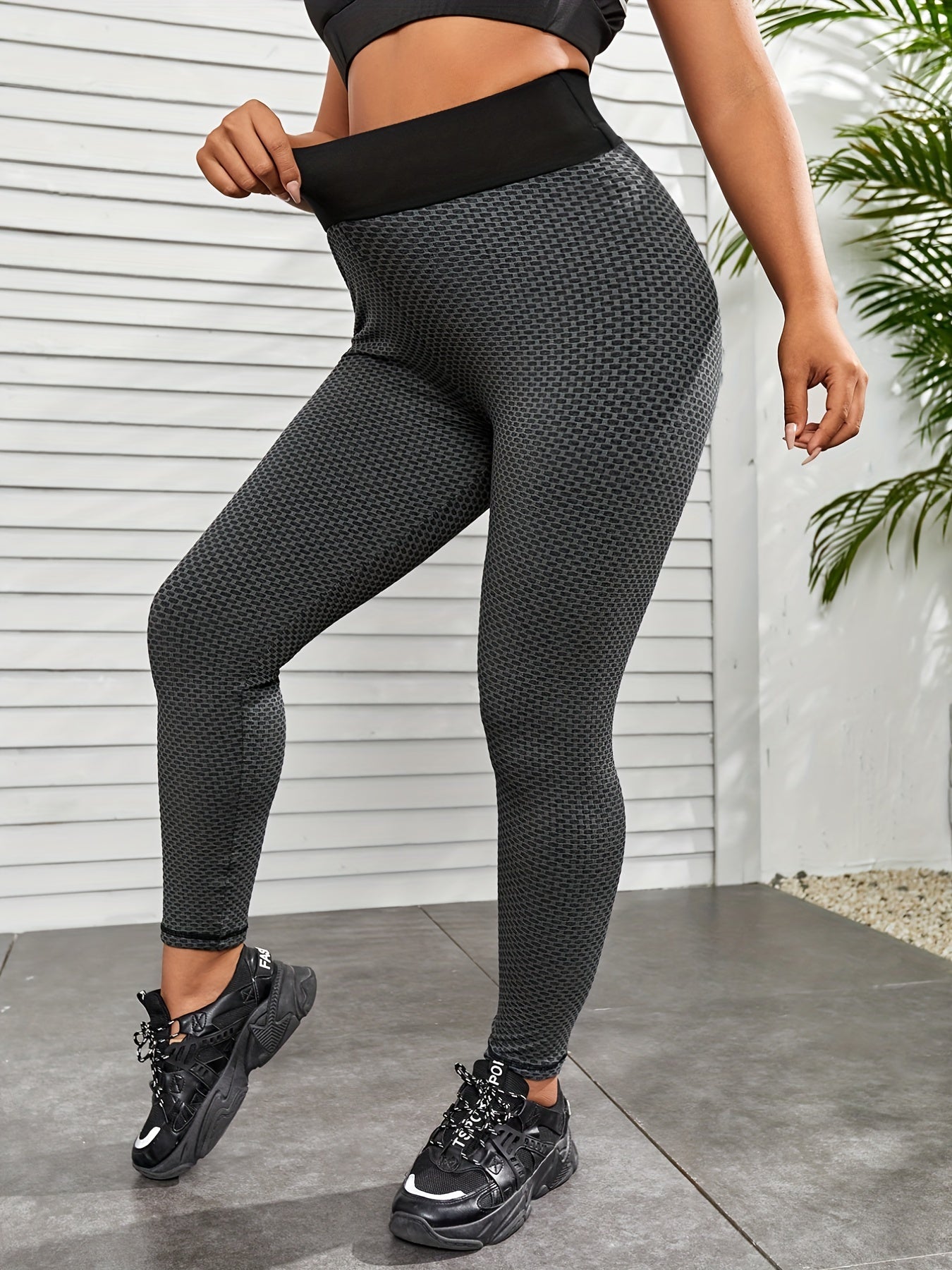 Honeycomb High Rise Skinny Leggings
