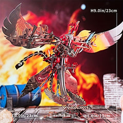 Bathing Fire Phoenix 3D Metal Assembly Model Puzzle