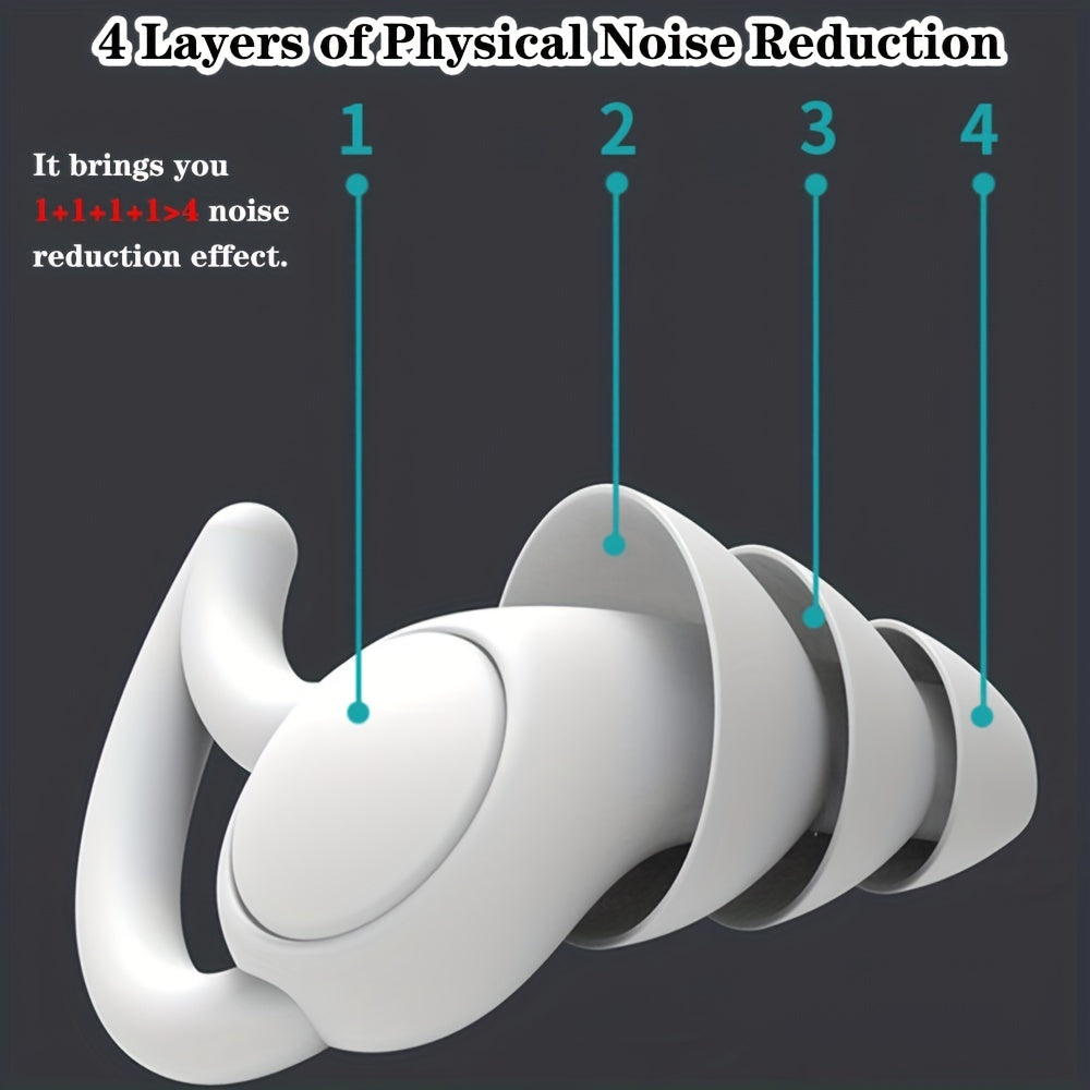Silicone Waterproof Swimming Earbuds with Clear Case