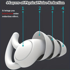 Silicone Waterproof Swimming Earbuds with Clear Case