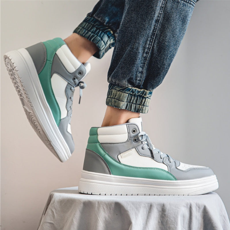 Men's High Top Lace-Up Chunky Skate Shoes