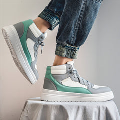 Men's High Top Lace-Up Chunky Skate Shoes