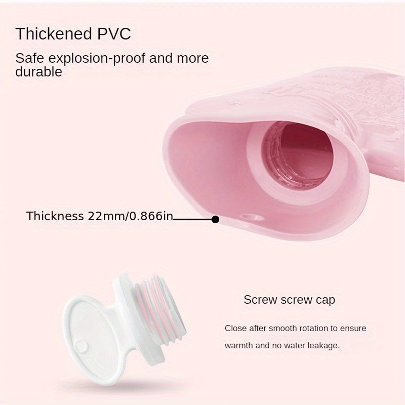 Plaid Cloth Cover Hot Water Bag Hand Warmer