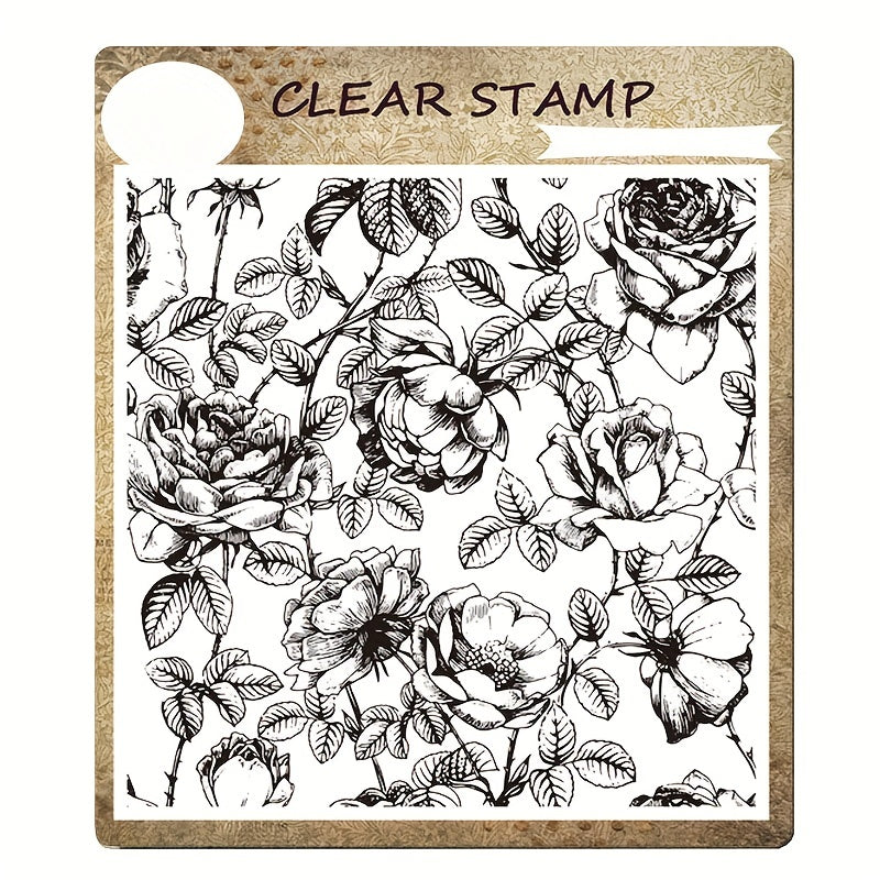 Flower Background Plate Stamps Stencils DIY Scrapbook Decorative Craft Embossing