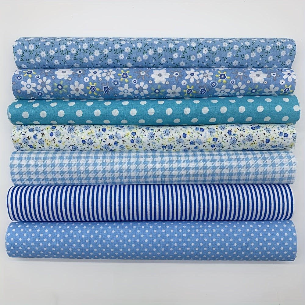 7pcs Flat Pattern Cotton Cloth for Quilting Sewing DIY
