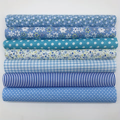 7pcs Flat Pattern Cotton Cloth for Quilting Sewing DIY