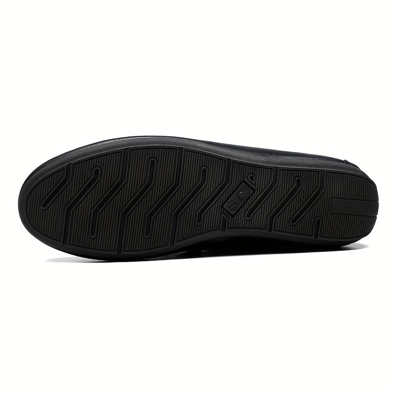 Men's Comfy Moc Toe Loafers Non-slip Driving Shoes
