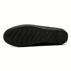 Men's Comfy Moc Toe Loafers Non-slip Driving Shoes