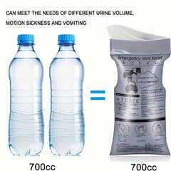 3PCS Car Mounted Emergency Urine Bag for Traffic Congestion Long Distance Travel