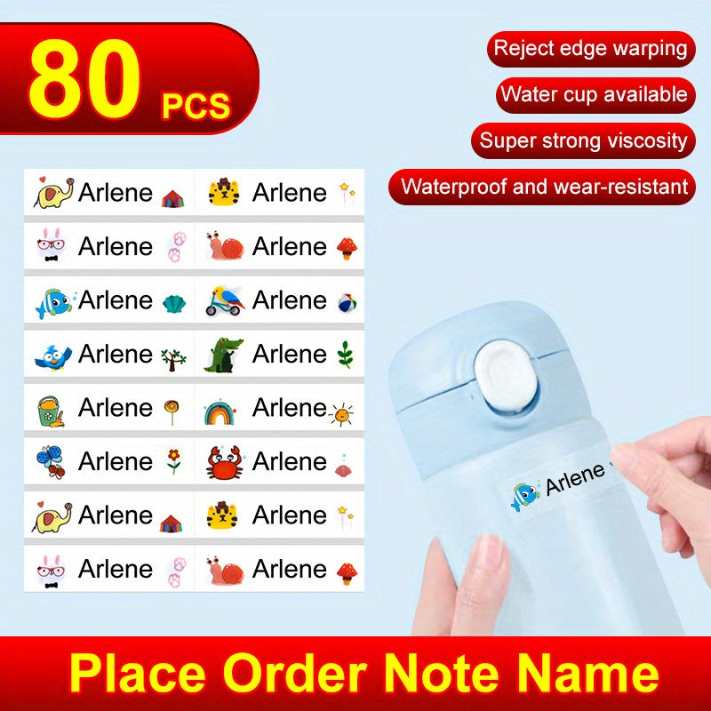 Custom Name Tag Stickers - Personalize Your Belongings!