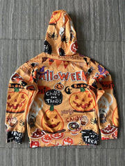 Boy's Halloween Pumpkin Hoodie Stylish Cartoon Girls Hooded Tops