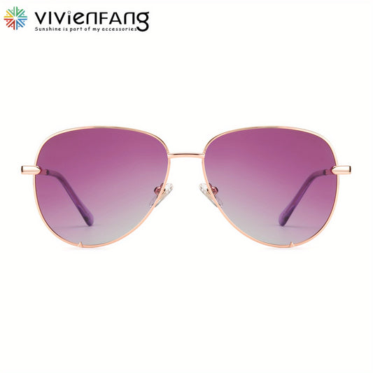 VIVIENFANG Polarized Aviator Sunglasses 61mm UV Protection
