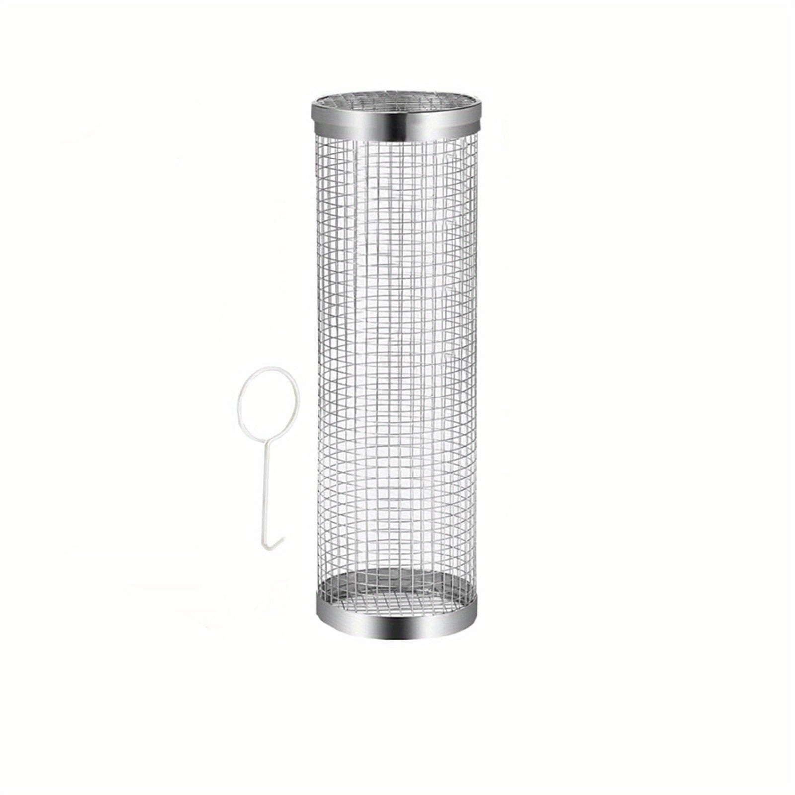 Stainless Steel BBQ Grill Basket with Removable Cover