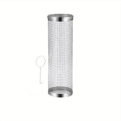 Stainless Steel BBQ Grill Basket with Removable Cover