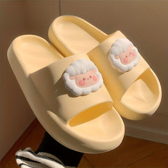 Cartoon Sheep Non Slip Slides Indoor Slip On Slippers Boy's