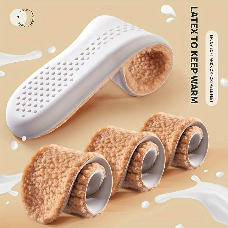 Latex Thermal Warm Insoles for Men & Women Self Heated Winter Sport Shoes Pad