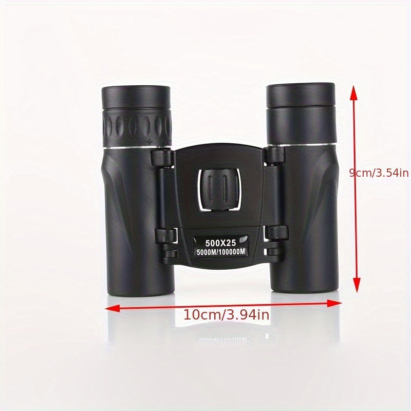 Compact HD Mini Binoculars 500x25 for Travel Camping Hiking