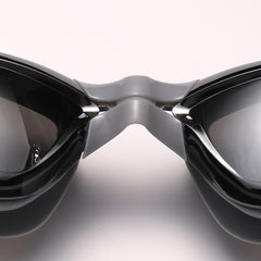 Electroplated Swimming Goggles Anti Fog Glasses & Earplugs