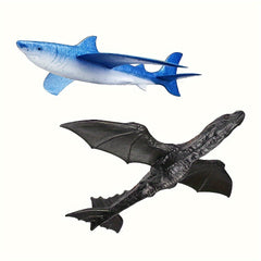 Foam Hand Thrown Airplane Toy Shark Dragon Simulation Animal