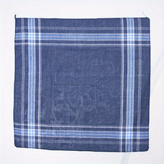 10pcs Classic Plaid Handkerchiefs for Gentlemen - Enhance Your Style
