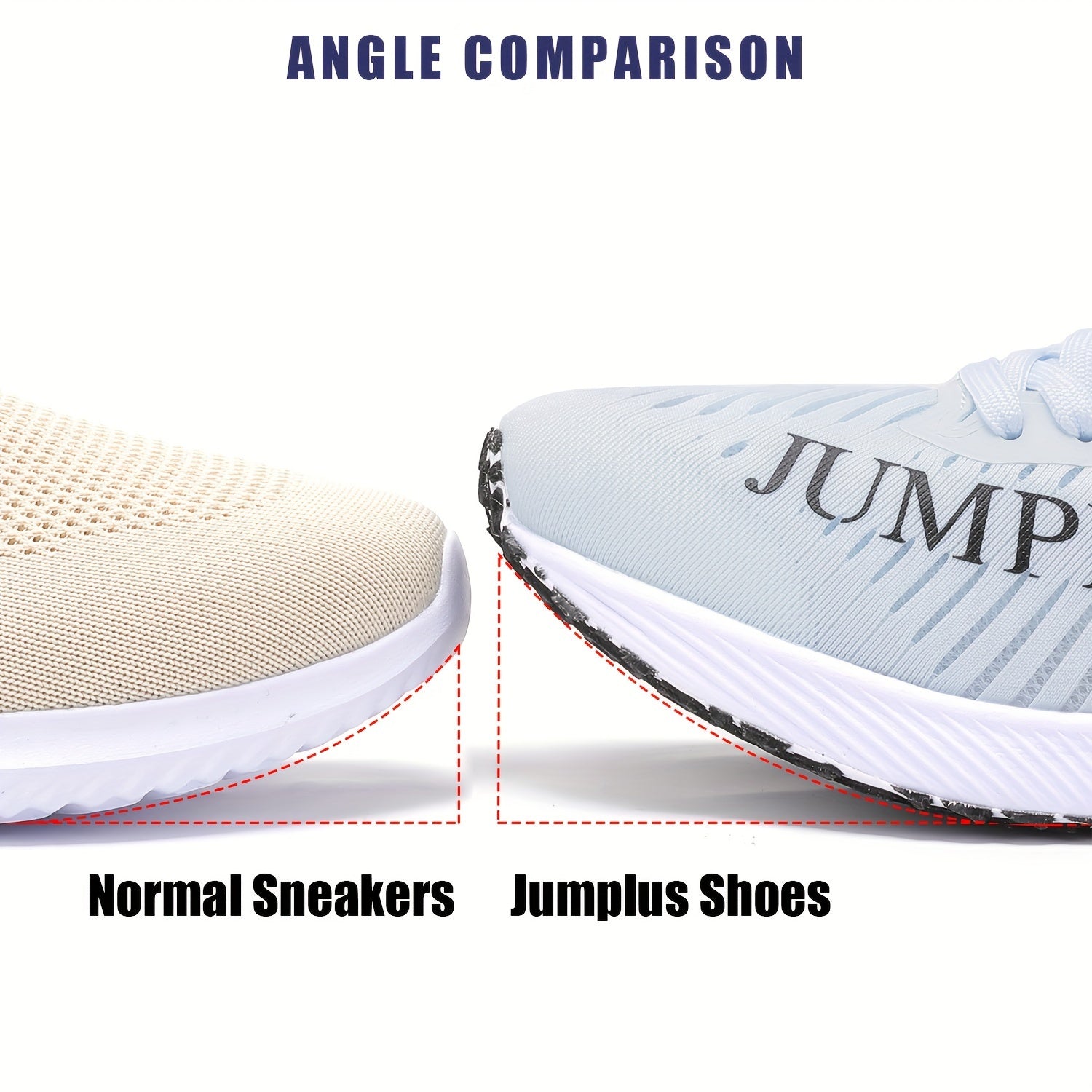 Men's Breathable Running Shoes Non Slip Lace Up Sneakers