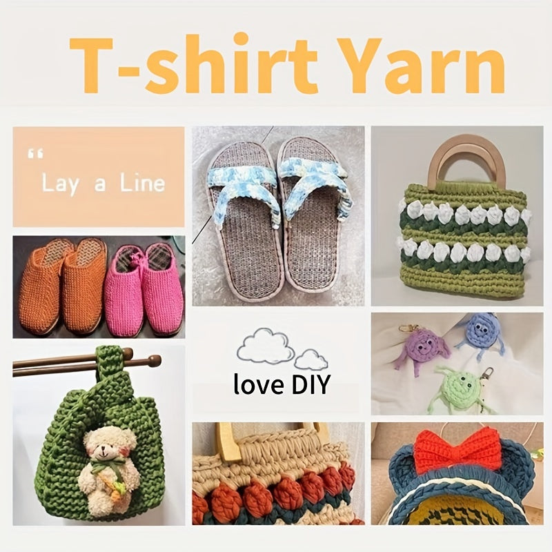 Colorful T-shirt Yarn for DIY Projects 100g 200g 35m
