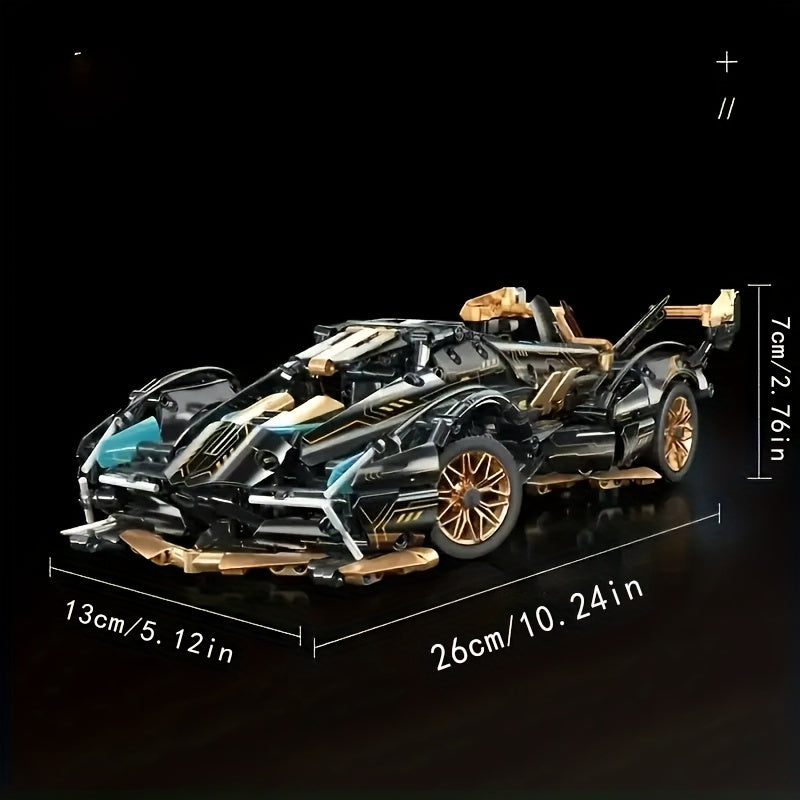 4200pcs V12 Model Car Building Blocks Set Upgraded Durable ABS Material