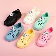 Kids Low Top Solid Rain Boots Waterproof Shoes