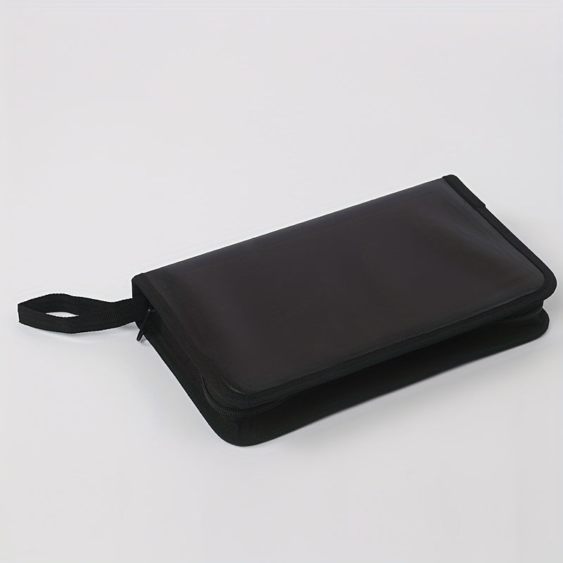 80pcs DVD Storage Wallet - Hard Plastic Case for CDs and DVDs