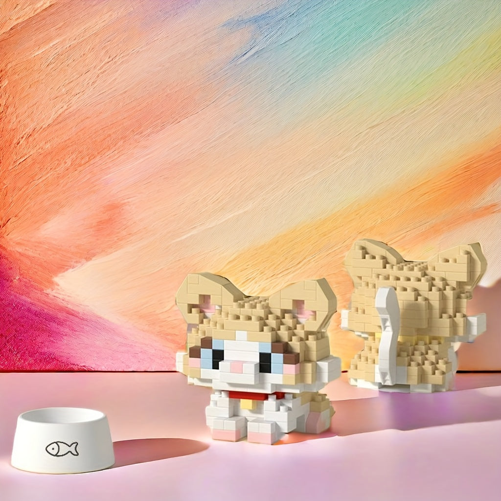 4040 Cat & Dog Building Blocks Set, AB Materials, Furniture Decoration
