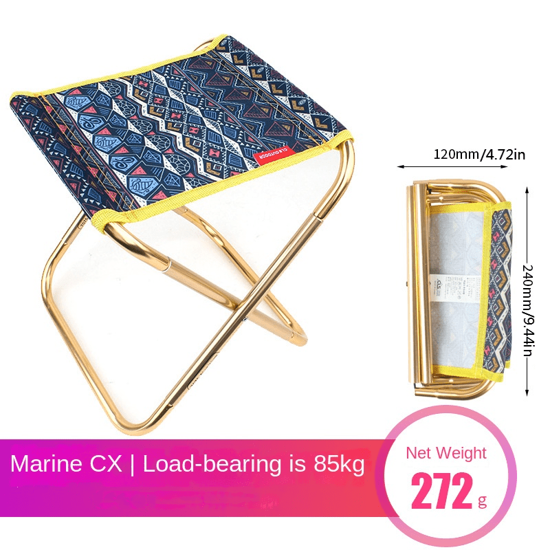 7075 Aluminum Folding Chair for Camping and Fishing