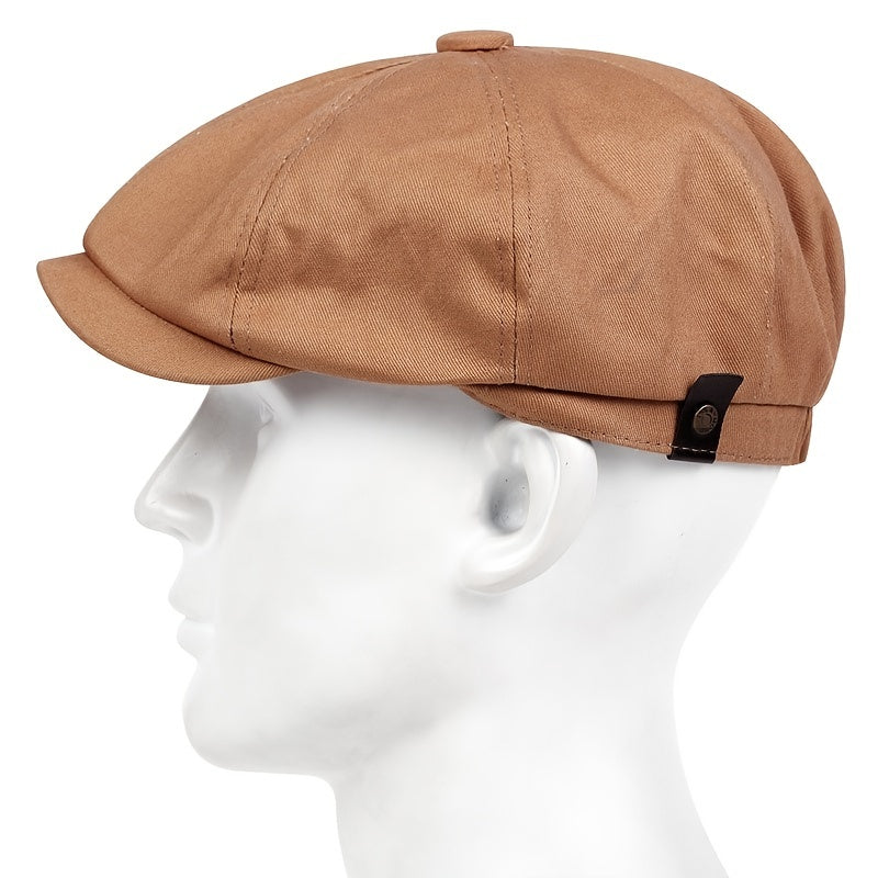 Men's Sand Washed Newsboy Hat Beret