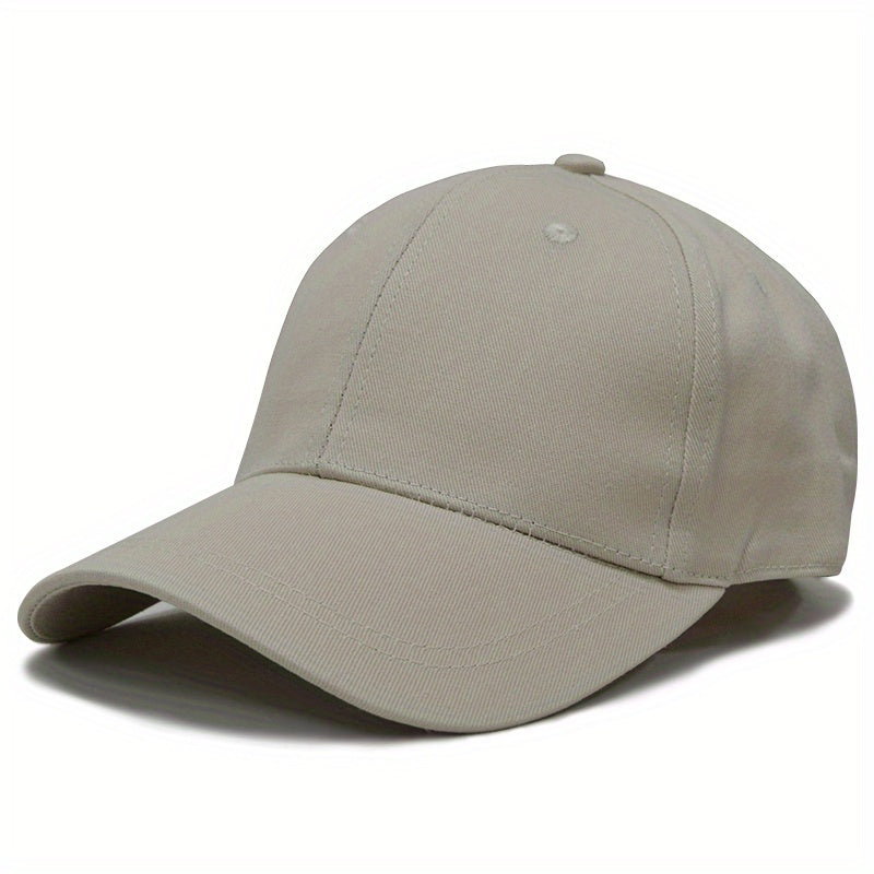 Solid Ponytail Baseball Cap Adjustable Back Buckle Outdoor